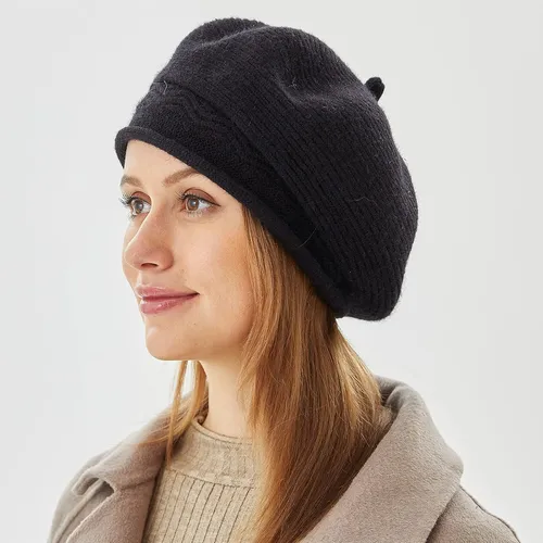 Boina Fenely, Para Mujer, Estilo Francés, Invierno, Edad Lan