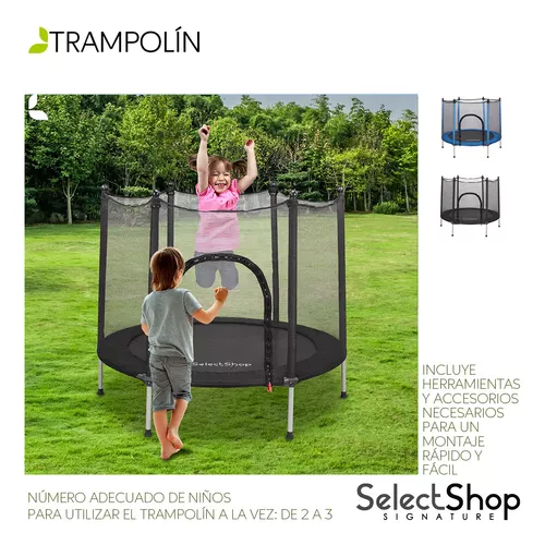 Trampolin Tumbling Niños Brincolin Infantil Red Seguridad Azul