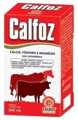 Calfoz - 500ml/ Cálcio, Fósforo, Bovinos E Equinos 