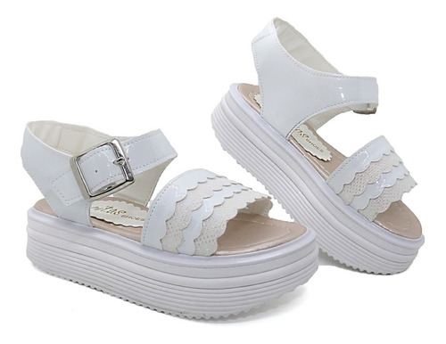 Imagen 3 de 6 de Sandalia Para Nenas Niñas Tiras Combinadas Brillos Glitter