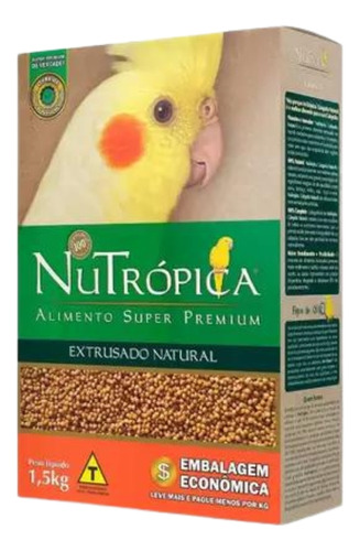 Ração Para Calopsita Natural 1,5kg Nutrópica