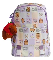 Comprar Mochila Capibara Escolar Importada Grande Llavero Peluche