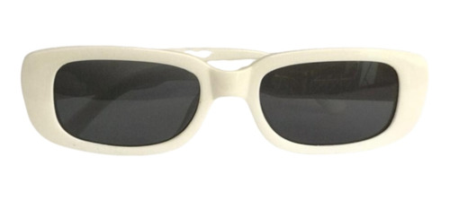 Óculos De Sol Retrô Futura Lente Branco Blogueira Moda