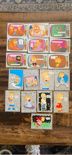 Lote De 18 Tarjetas Topps De Los Simpsons Vintage