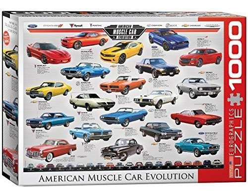 Eurographics Muscle Car Evolution Jigsaw Puzzle (1000 Piezas