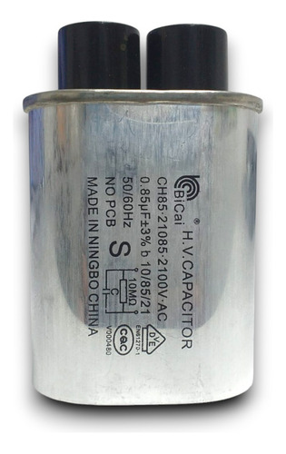 Capacitor 0,85 Uf 2100v Para Microondas 