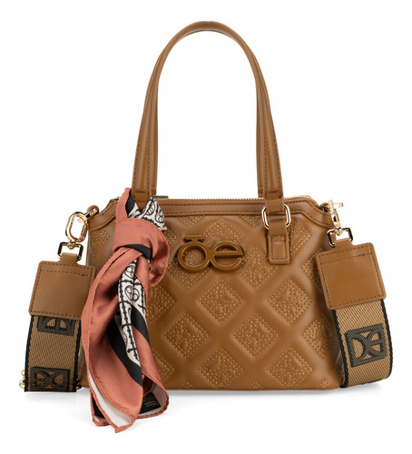 Bolsa Crossbody Cloe Lyzania Chico Marrón Claro Chico