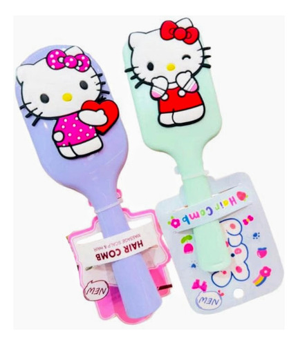 Cepillo Peine 3d Para Pelo Hello Kitty Sanrio Desenredante Hello Kitty Sanrio