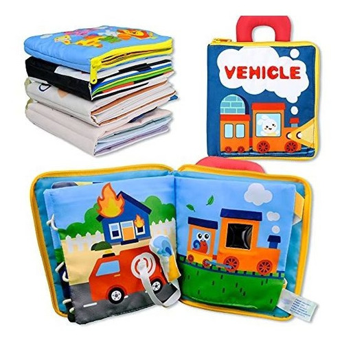 Soft Baby Books,no Tóxico Tela Touch Cloth Books Estimulaci