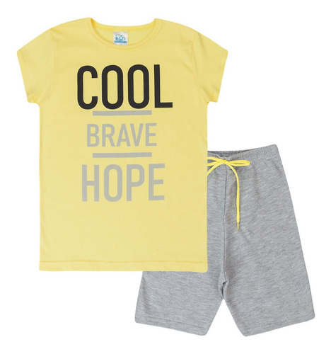 Conjunto Infantil  Masculino Estampado Verão Infantil Menino