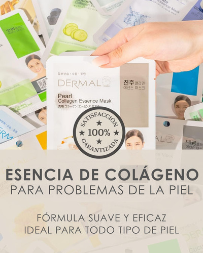 Dermal, Mascarillas Colágeno X24, Hidratantes Y Reafirmantes
