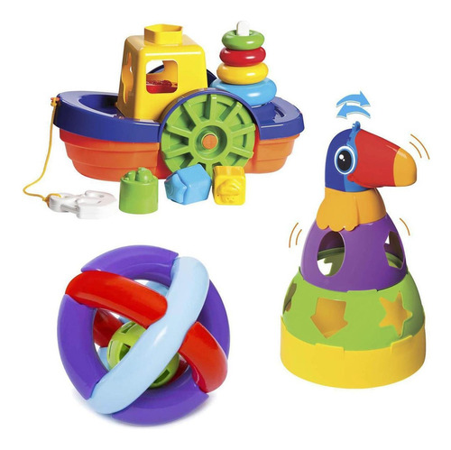 Kit De Brinquedos Para Bebês De 12 Meses Cor Outro