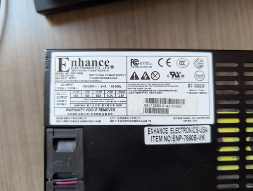 Fuente Flex 1u Enhance Enp 7660b Platinum Itx Negro
