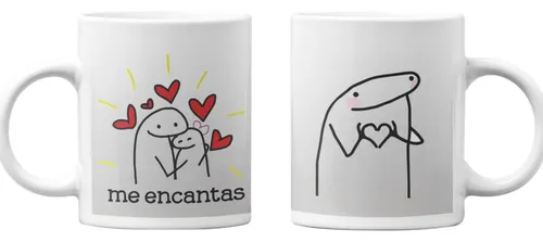 comprar Tazones Tazas Blancas Me Encantas Regalo