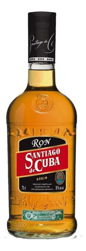 Caja De 6 Ron Santiago De Cuba Añejo 7 Años 700 Ml