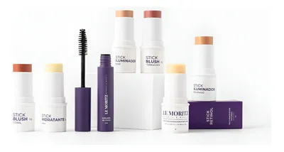 Kit Make Completa Bastão Máscara Cinderela Madura Le Moritz