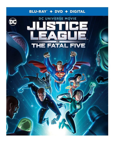 Blu Ray Justice League Vs The Fatal Five Dvd Dc Marvel 