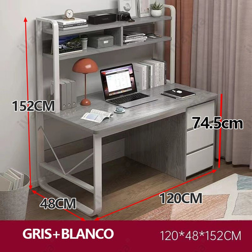 Mesas De Reunión Mesa De Computadora Escritorio Con Estantes
