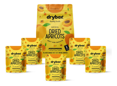 Drybox Albaricoques Turcos Secos Sin Azucar Anadido, 5 Paque