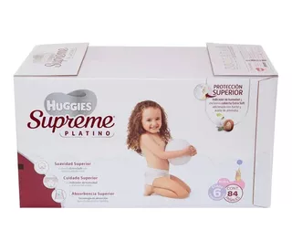 Pañales Huggies Supreme Platino niñas 6