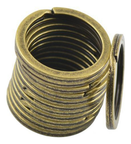 Nuevo 5 X 12 Piezas De 28 Mm, Llaveros Con Anilla Dividida