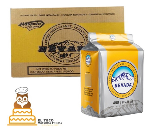 Levadura Nevada Oro - Caja Con 20 Piezas De 450 G
