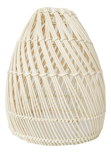 Abajur Abajur De Rattan 1 Peça Pingente De Rattan Tecido