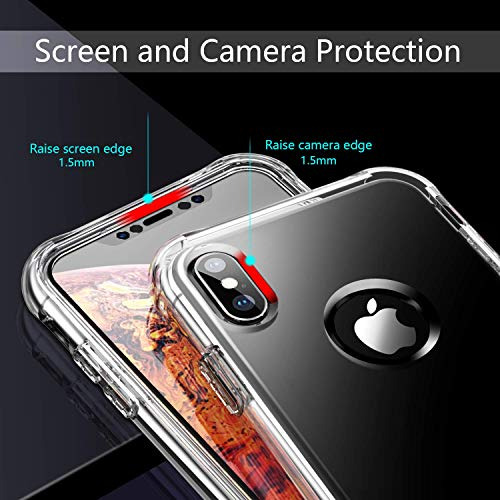 Skylmw Carcasa Para iPhone XS Max 6,5 Protector Pantalla