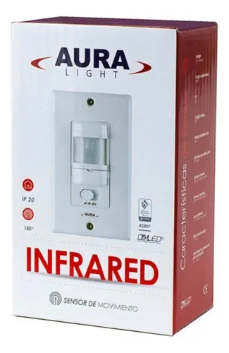 Sensor De Movimiento Para Pared Infrarojo 180°