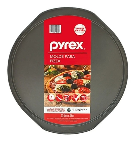 Ejecución Moderador semáforo Pizzera 31 Cm Pyrex Teflon Molde Para Pizza Antiadherente