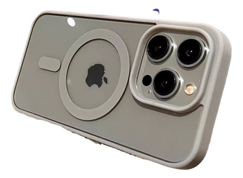 Capa Magnética Para iPhone 16 Macaron Silicone Com Acrílico
