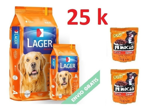 Imagen 1 de 1 de Lager Adulto 25k +pelota+ Sachet + Envio Gratis