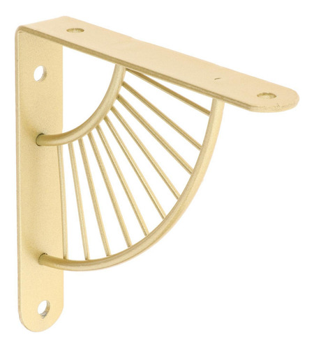 Suporte De Prateleira De Ângulo Triangular 15cm Dourados