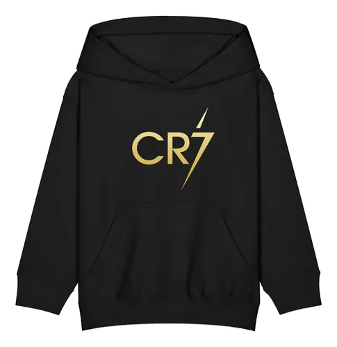 Poleron Estampado Cr7 Futbol Fan Niño/niña Canguro Con Capucha 