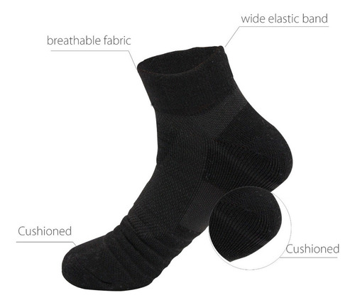 Calcetines Tobilleros Atléticos Acolchados Hombre 6pairs