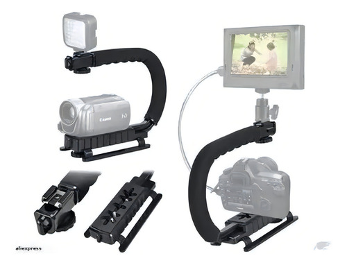 Estabilizador de câmera Scorpion Video Cell + Acessórios pretos