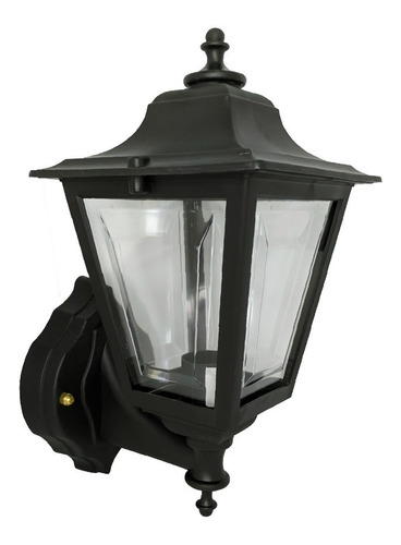 Farol Aplique Lampara Pared Pvc Inoxidable Difusor 4 Caras 