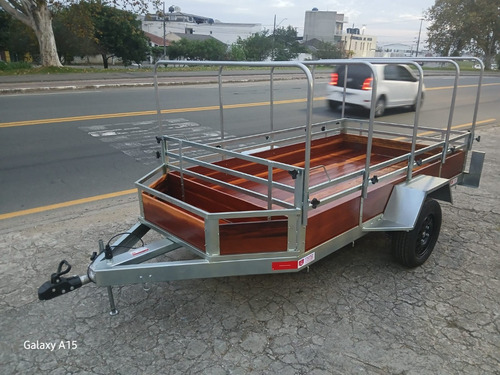 Carretinhas Reboque 1,40 X 2,50 Reforçada Pneu Novos