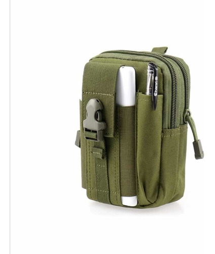 Imagen 2 de 10 de Bolsa Táctica Militar Para Celular Cámara Multiusos Cruzada