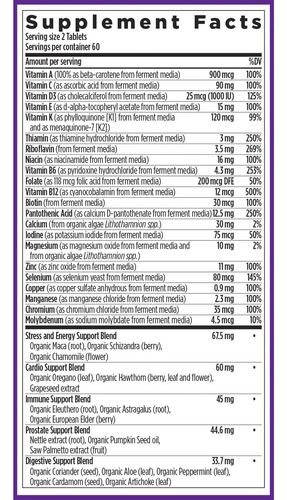 New Chapter Multivitaminas Hombres 120 Tabletas