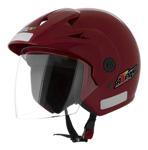 Capacete para moto  aberto com viseira Pro Tork Atomic  Atomic  vermelho tamanho 58 