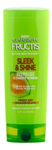 Acondicionador Garnier Fructis Sleek And Shine Vegano 354ml 