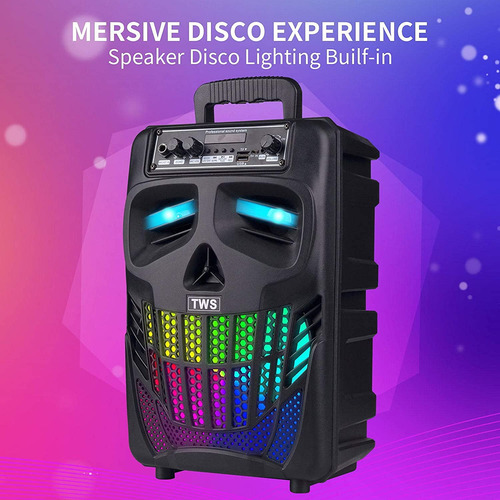 Altavoz Bluetooth Aesackir B-s08 Portátil Con Subwoofer De 1