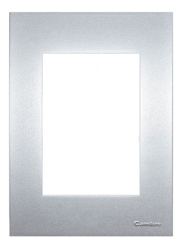 Tapa Bastidor Aluminizada Cambre Bauhaus 4 Mod 4960 Pack X4