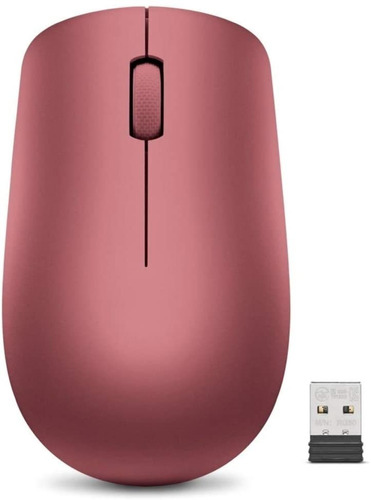 Mouse Lenovo 530, Inalambrico/nano Usb De 2,4 Ghz/rojo