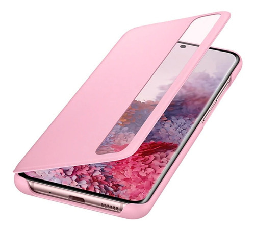 Capa para celular Samsung Clear View Cover Galaxy S20 - rosa