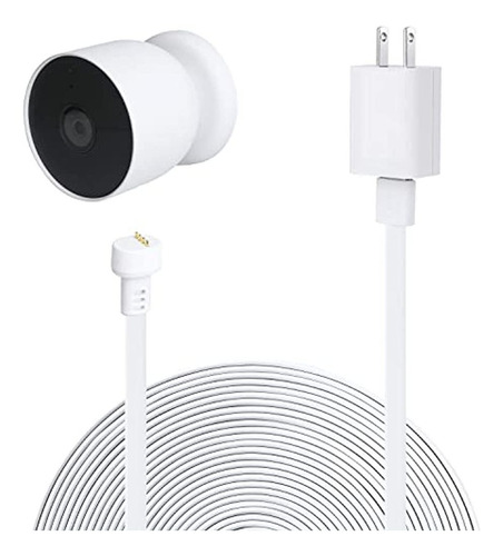 Adaptador De Corriente Para Google Nest Cam (batería), Con C