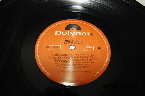 Vinilo Miguel Ríos La Encrucijada 1984 México Charly García (Usado)