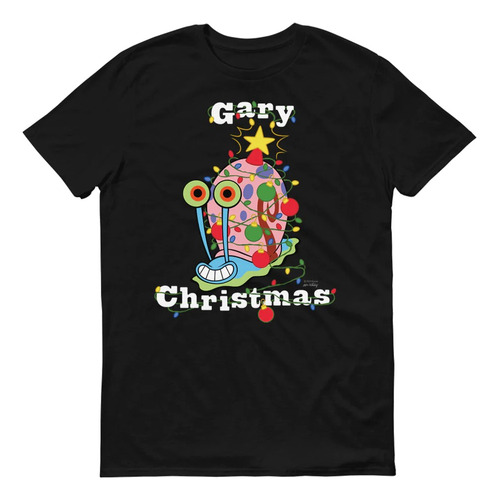 Camiseta Festiva Con Bob Esponja Celebrando La Navidad