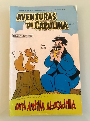 Revista-comic: Aventuras De Capulina No. 1236 (1986)